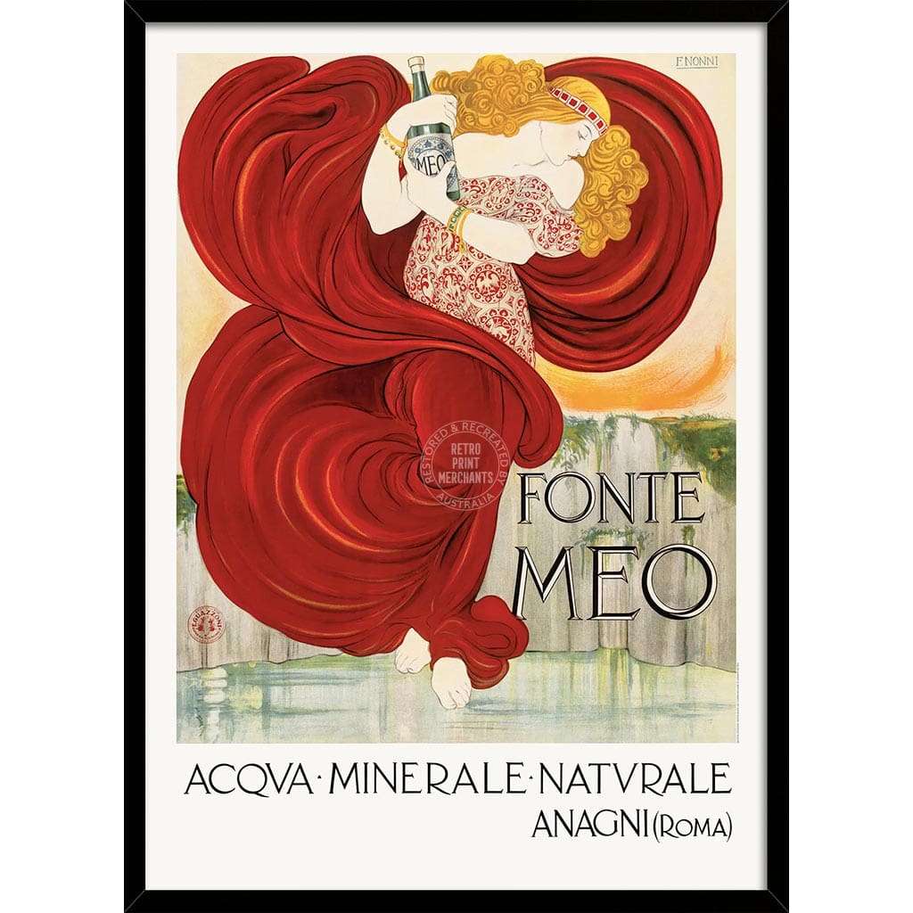 Fonte Meo | France A3 297 X 420Mm 11.7 16.5 Inches / Framed Print: Black Timber Print Art