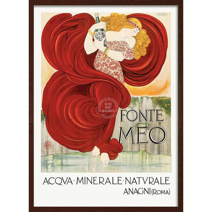 Fonte Meo | France A3 297 X 420Mm 11.7 16.5 Inches / Framed Print: Chocolate Oak Timber Print Art