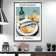 Food Market | St Tropez Or Personalise It! Print Art
