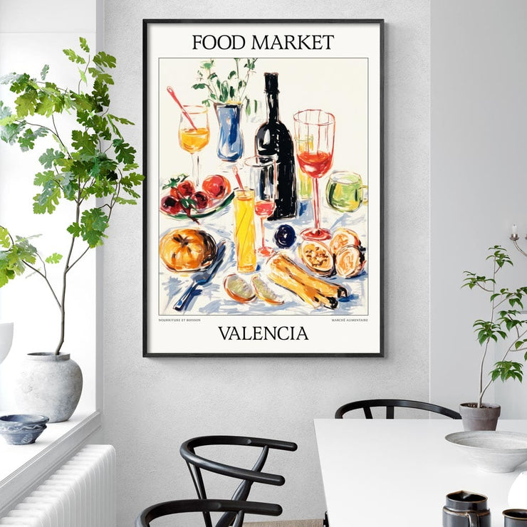 Food Market | Valencia Or Personalise It! Print Art