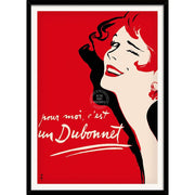 For Me Its A Dubonnet | France A3 297 X 420Mm 11.7 16.5 Inches / Framed Print - Black Timber Art