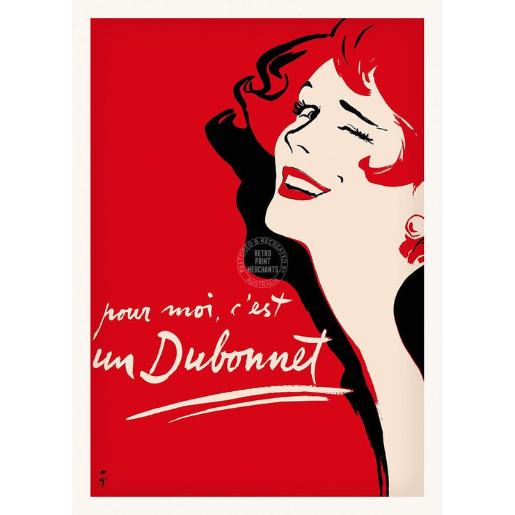 For Me Its A Dubonnet | France A3 297 X 420Mm 11.7 16.5 Inches / Unframed Print Art
