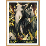 For The Zoo London Underground | United Kingdom 422Mm X 295Mm 16.6 11.6 A3 / Natural Oak Print Art