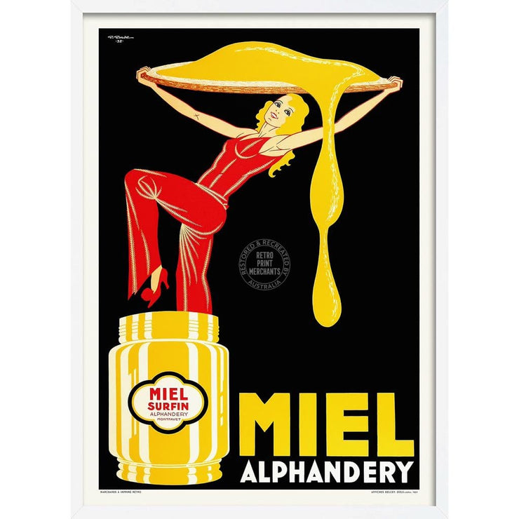 French Honey 1932 | France 422Mm X 295Mm 16.6 11.6 A3 / White Print Art
