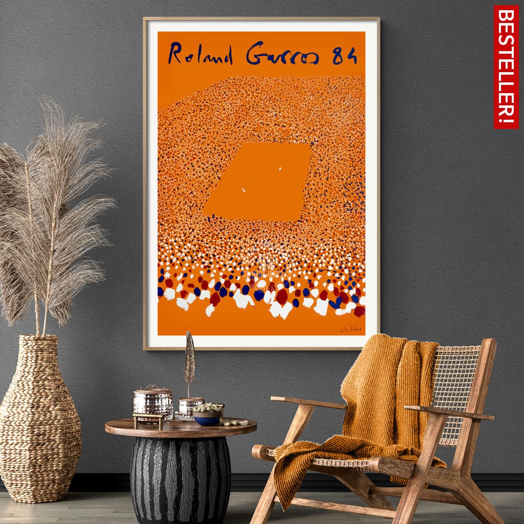 French Open Tennis 1984 | France A3 297 X 420Mm 11.7 16.5 Inches / Unframed Print Art