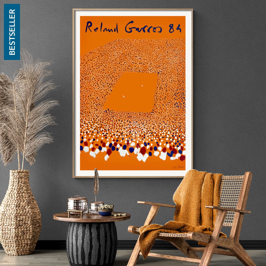 French Open Tennis 1984 | France A3 297 X 420Mm 11.7 16.5 Inches / Unframed Print Art