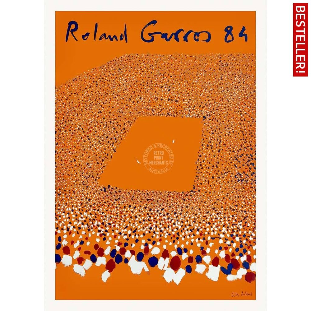 French Open Tennis 1984 | France A3 297 X 420Mm 11.7 16.5 Inches / Unframed Print Art