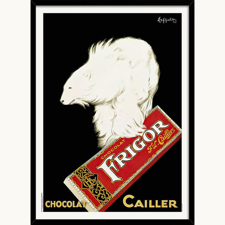 Frigor Chocolat 1929 | France A3 297 X 420Mm 11.7 16.5 Inches / Framed Print - Black Timber Art