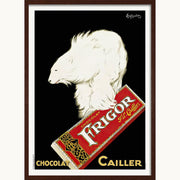 Frigor Chocolat 1929 | France A3 297 X 420Mm 11.7 16.5 Inches / Framed Print - Dark Oak Timber Art