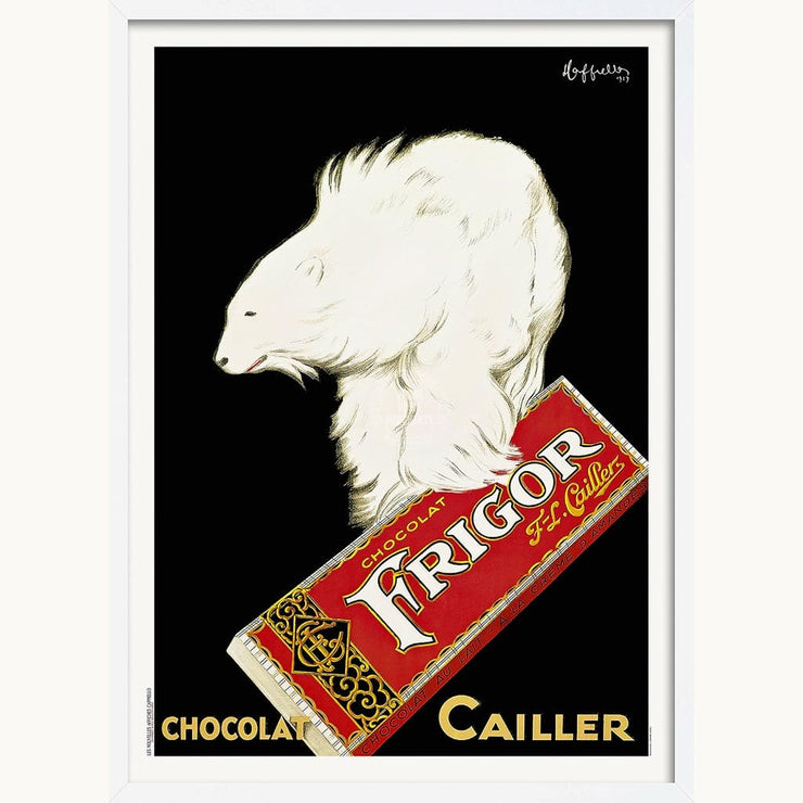 Frigor Chocolat 1929 | France A3 297 X 420Mm 11.7 16.5 Inches / Framed Print - White Timber Art