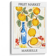 Fruit Market | Marseille Or Personalise It! A4 210 X 297Mm 8.3 11.7 Inches / Stretched Canvas Print