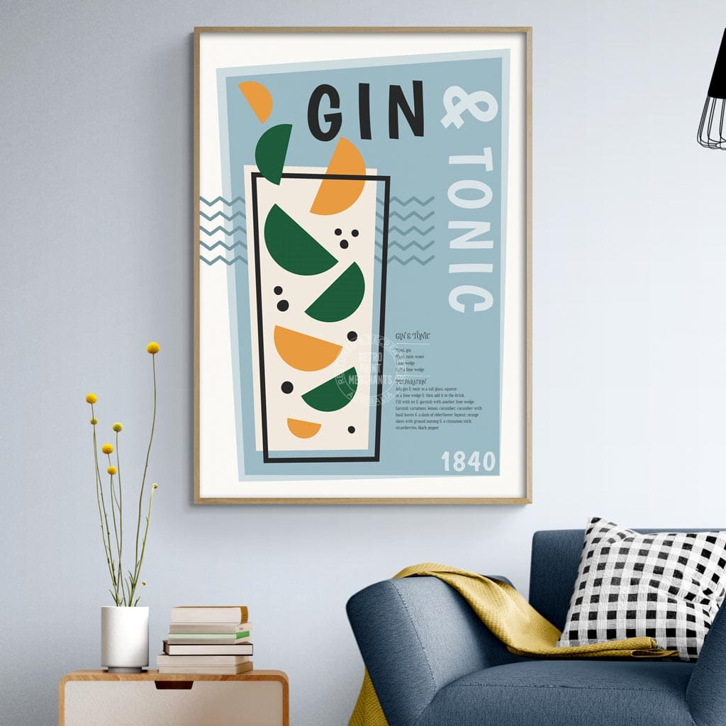 Gin & Tonic Cocktail | Worldwide Print Art