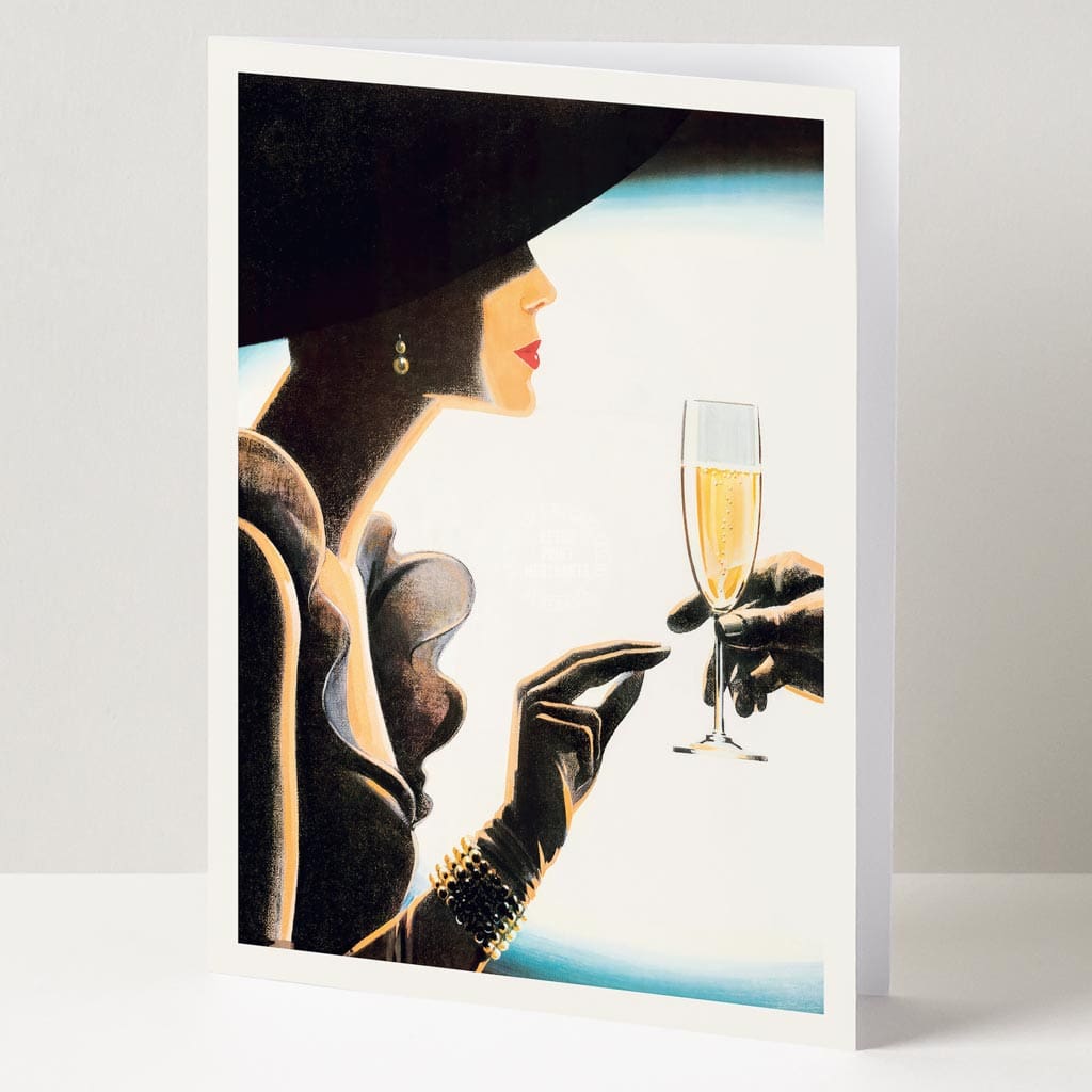 Greeting Card | Champagne Woman Greeting Cards