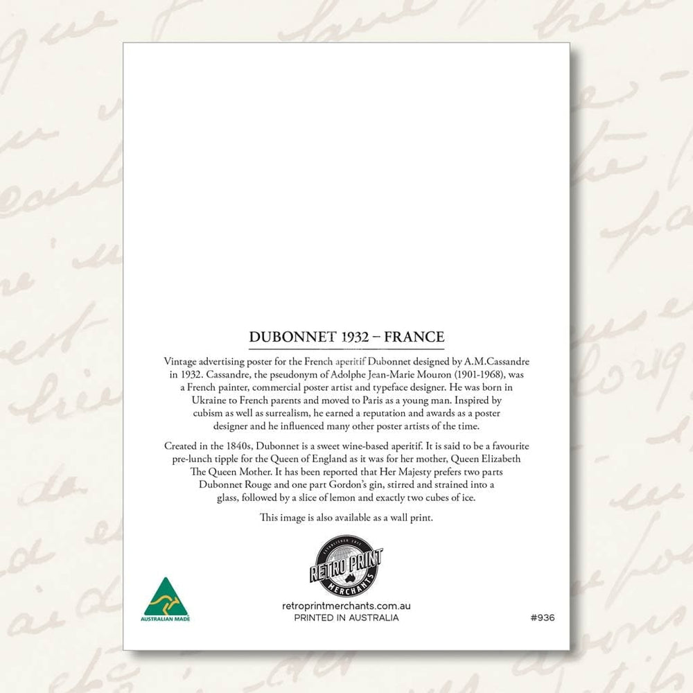 Greeting Card | Dubonnet Greeting Cards
