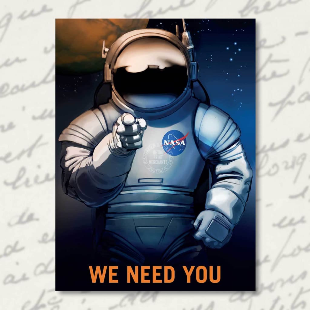 Greeting Card | Nasa We Need You Greeting Cards