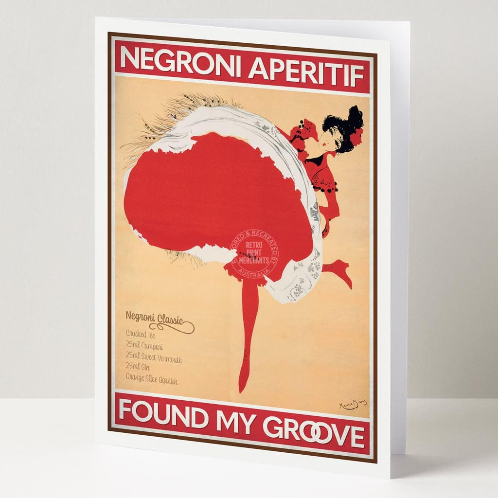 Greeting Card | Negroni Aperitif Greeting Cards