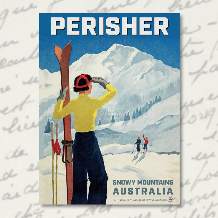 Greeting Card | Ski Perisher Greeting Cards
