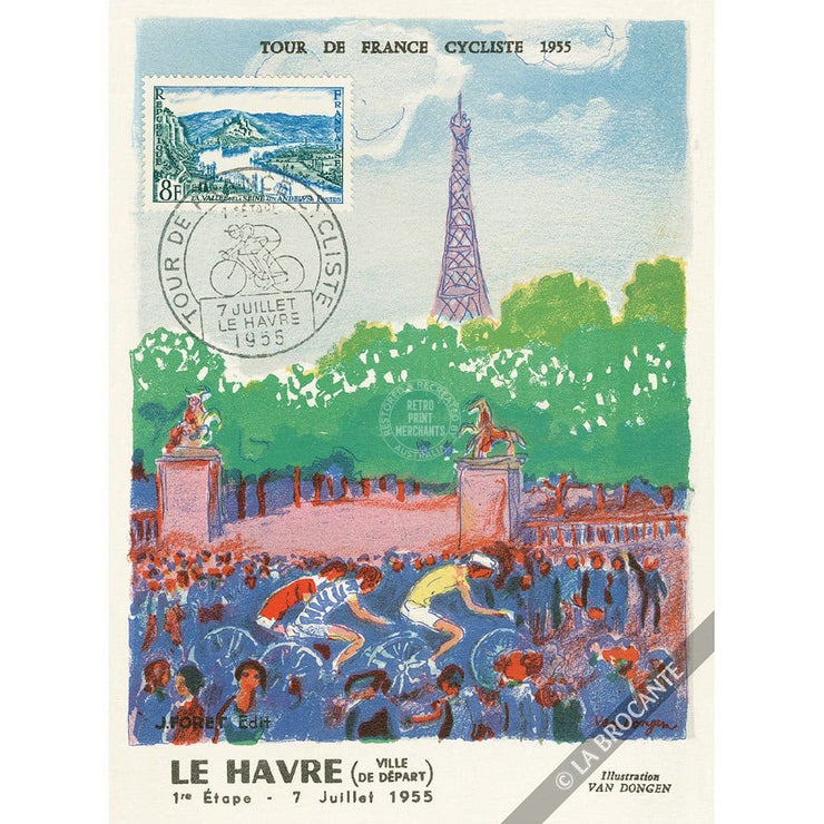 Greeting Card | Tour De France 1955 Greeting Cards