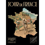 Greeting Card | Tour De France Map Greeting Cards