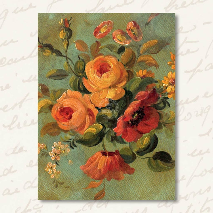 Greeting Card | Vintage Flowers Greeting Cards