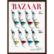 Harpers Bazaar Pop Art Cover | Usa 422Mm X 295Mm 16.6 11.6 A3 / Dark Oak Print Art