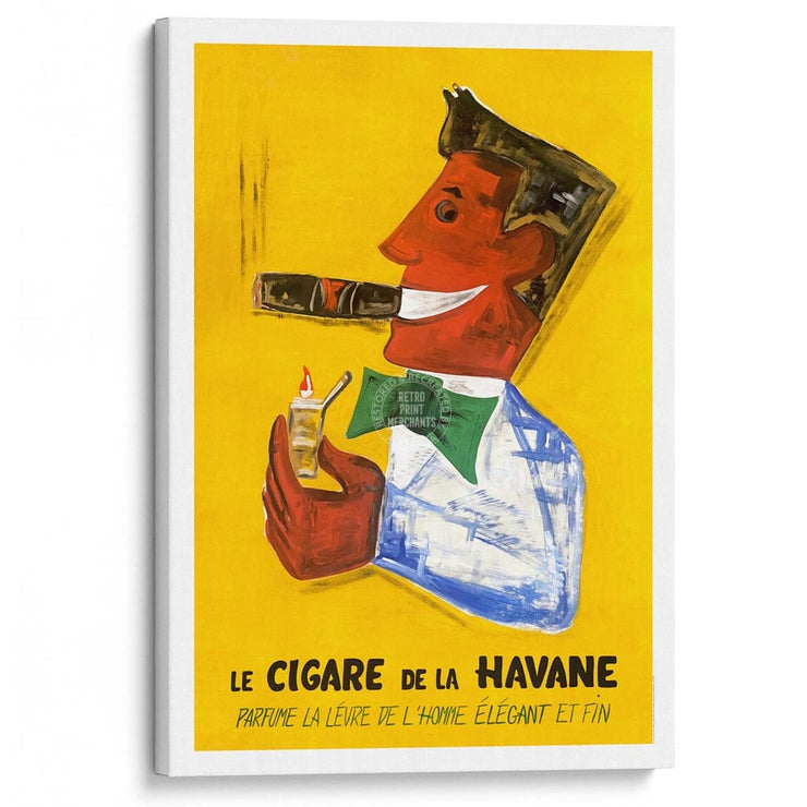Havana Cigars | France A4 210 X 297Mm 8.3 11.7 Inches / Stretched Canvas Print Art