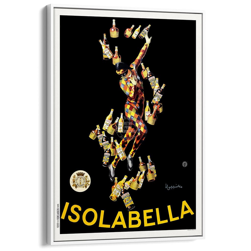 Isolabella 1912 | Italy A4 210 X 297Mm 8.3 11.7 Inches / Canvas Floating Frame: White Timber Print