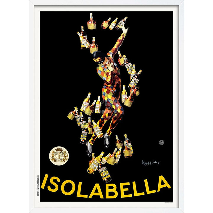 Isolabella 1912 | Italy A4 210 X 297Mm 8.3 11.7 Inches / Framed Print: White Timber Print Art
