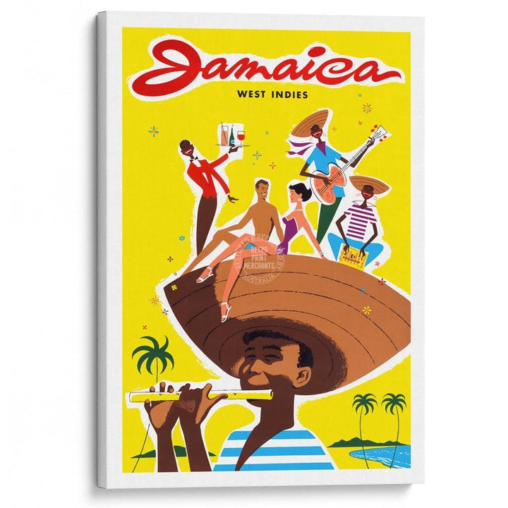 Jamaica Boy | West Indies A3 297 X 420Mm 11.7 16.5 Inches / Stretched Canvas Print Art