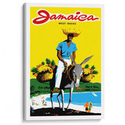 Jamaica Man | West Indies A3 297 X 420Mm 11.7 16.5 Inches / Stretched Canvas Print Art