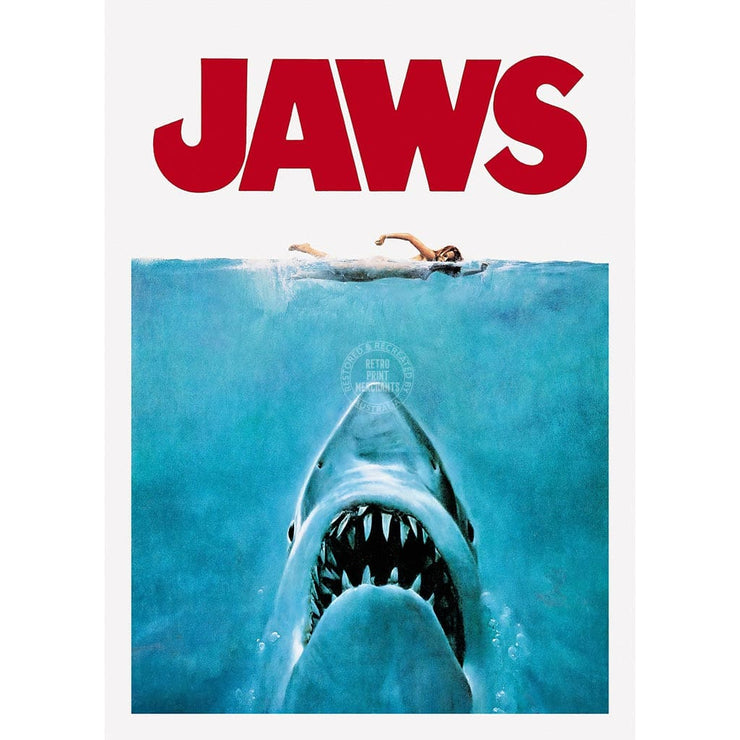 Jaws 1975 | Usa A3 297 X 420Mm 11.7 16.5 Inches / Unframed Print Art