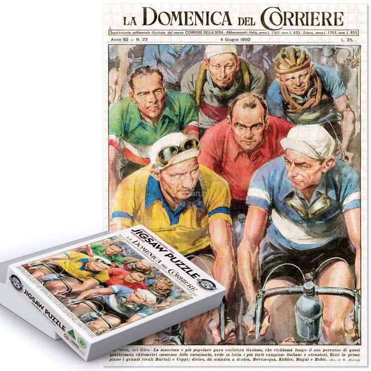 Jigsaw Puzzle | Giro Ditalia Cycling 1950 Jigsaw Puzzle