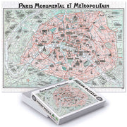 Jigsaw Puzzle | Map Of Paris 1932 Jigsaw Puzzle