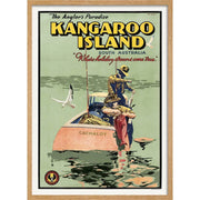 Kangaroo Island | Australia 422Mm X 295Mm 16.6 11.6 A3 / Natural Oak Print Art