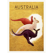 Kangaroos 1940 | Australia A3 297 X 420Mm 11.7 16.5 Inches / Unframed Print Art