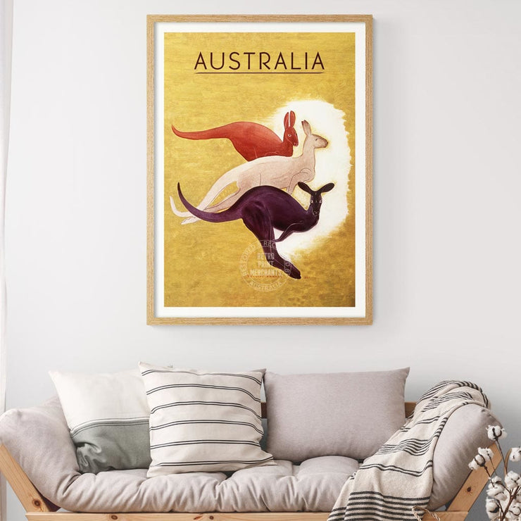 Kangaroos 1940 | Australia Print Art