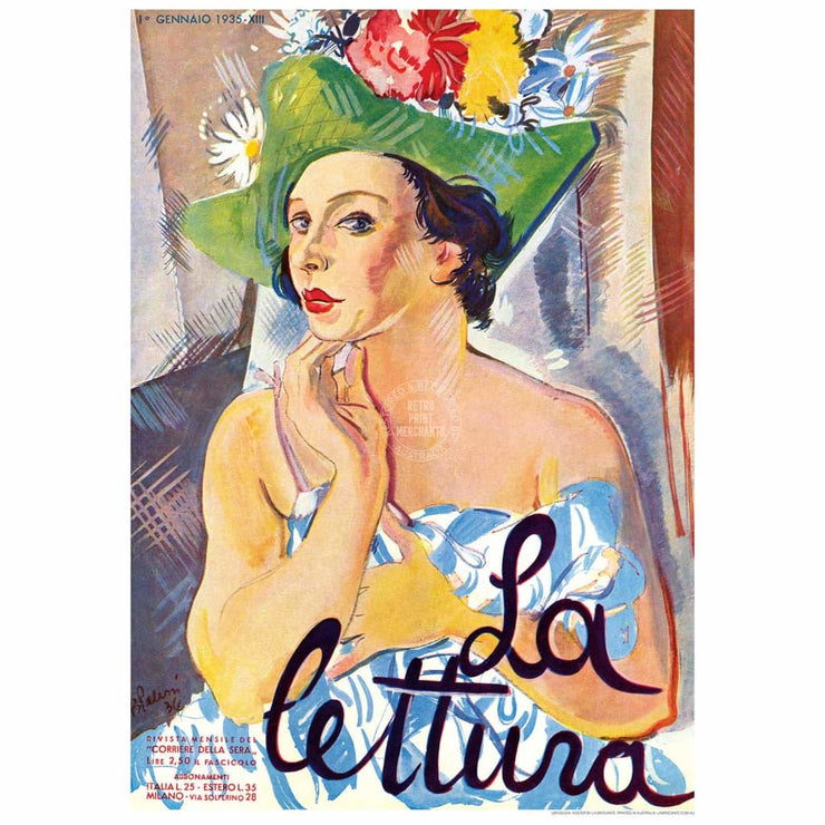 La Lettura 1935 | Italy Print Art
