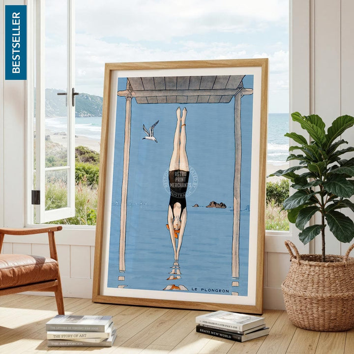 LE PLONGEON 1918 | FRANCE A3 | 297 x 420mm | 11.7 x 16.5 inches / Unframed Print Print Art