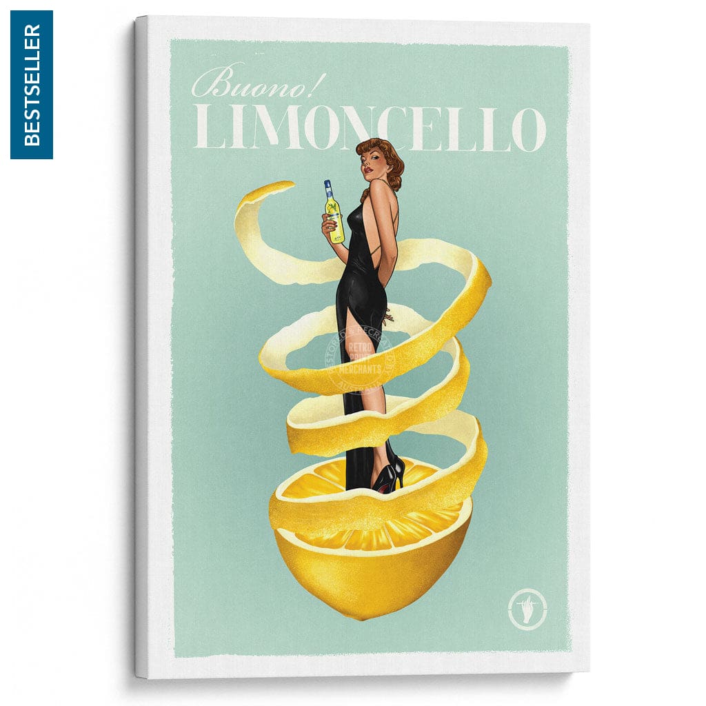 LIMONCELLO | WORLDWIDE A3 | 297 x 420mm | 11.7 x 16.5 inches / Stretched Canvas Print Art