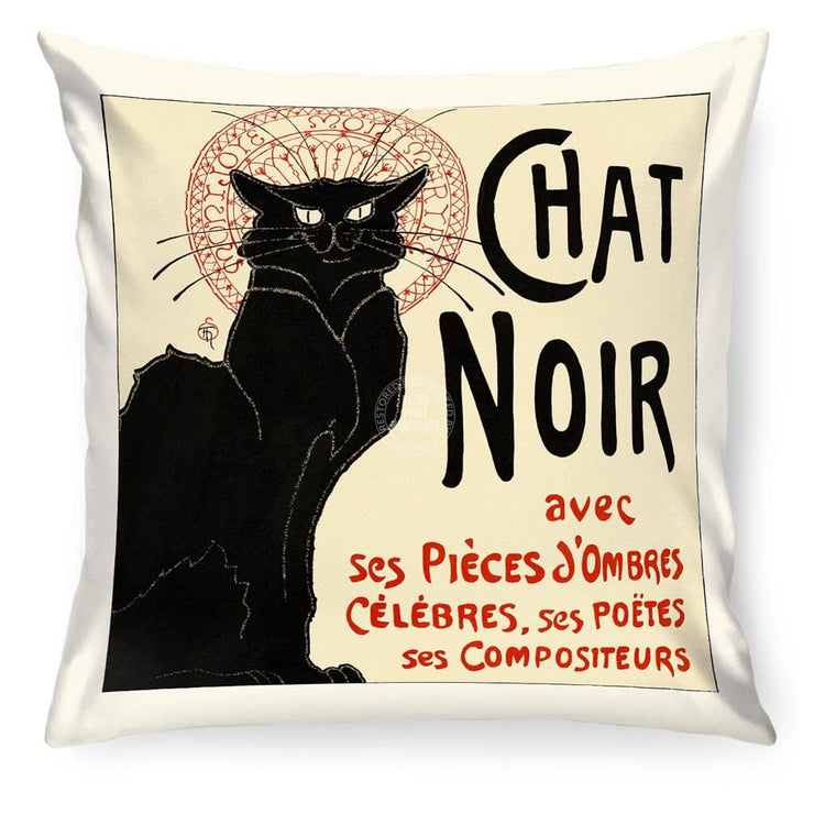 Linen Cushion Cover | Le Chat Noir Linen Cushion Cover