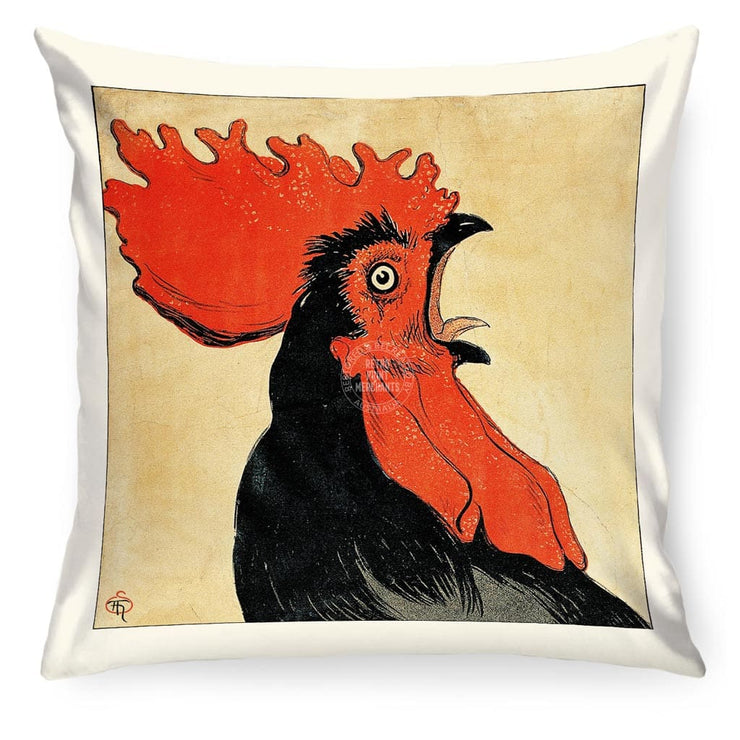 Linen Cushion Cover | Rooster Linen Cushion Cover