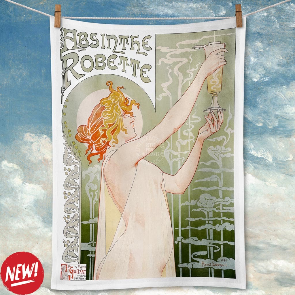 Linen Tea Towel | Absinthe Linen Tea Towel