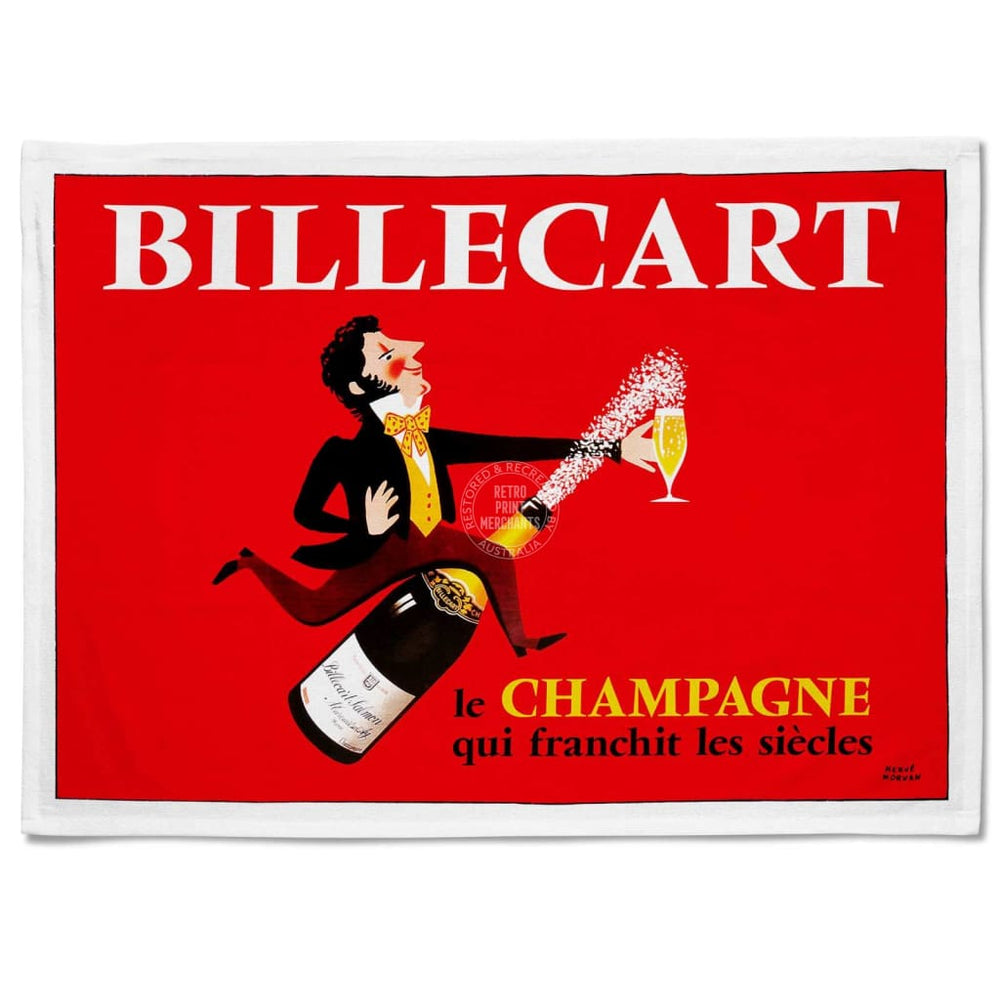 Linen Tea Towel | Billecart Champagne Linen Tea Towel