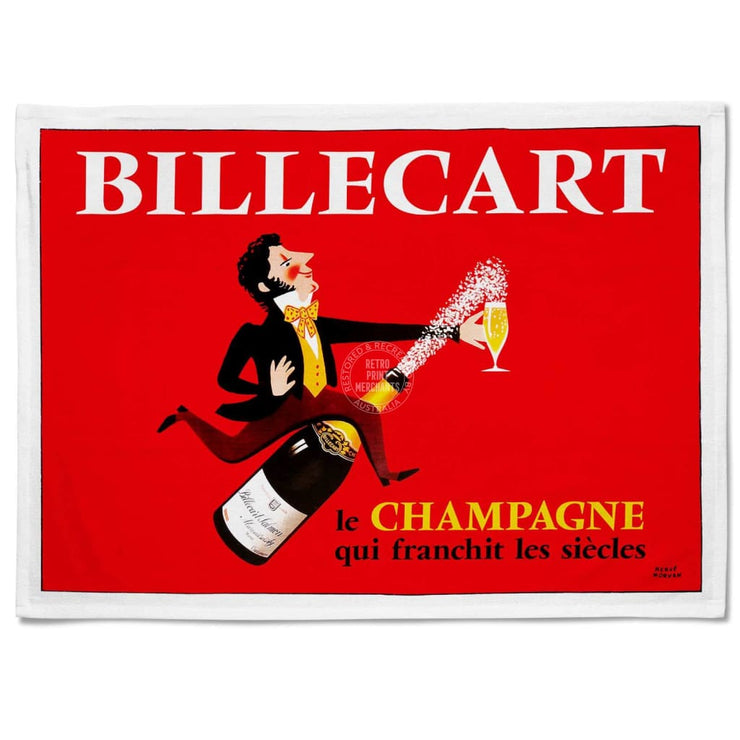 Linen Tea Towel | Billecart Champagne Linen Tea Towel
