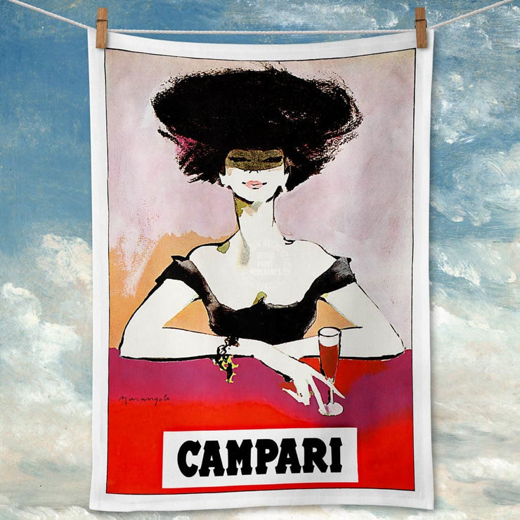 Linen Tea Towel | Campari Woman Linen Tea Towel