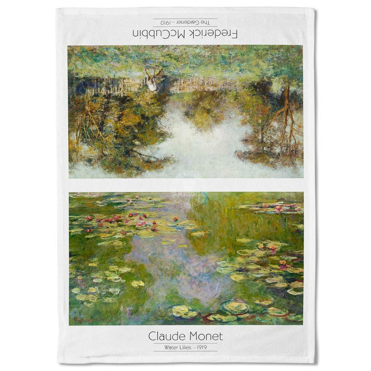 Linen Tea Towel | Claude Monet + Frederick Mccubbin Linen Tea Towel