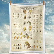 Linen Tea Towel | Fly Fishing Lures Linen Tea Towel