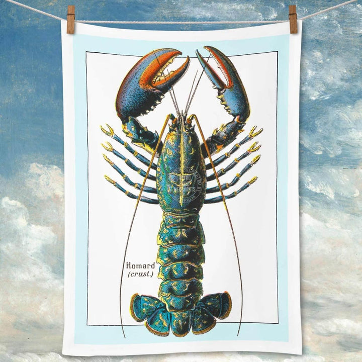 Linen Tea Towel | French Lobster Linen Tea Towel