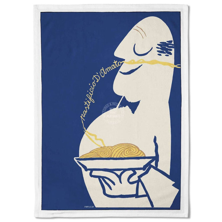 Linen Tea Towel | Italian Pasta Linen Tea Towel