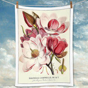 Linen Tea Towel | Magnolias Linen Tea Towel